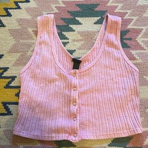 Light pink buttoned tank